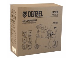 Компрессор воздушный DK1500/24, Х-PRO 1.5 кВт, 230 л/мин, 24 л Denzel-foto11