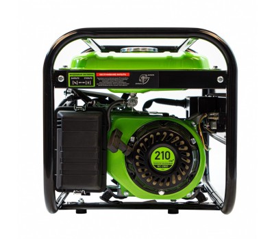 Генератор бензиновый БС-2800, 2.5 кВт, 230В, четырехтактный, 15 л, ручной стартер Сибртех