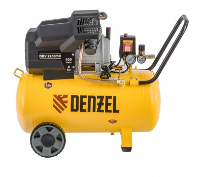 Компрессор воздушный DKV2200/50, Х-PRO 2.2 кВт, 400 л/мин, 50 л Denzel