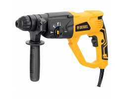 Перфоратор электрический RH-1050-26, SDS-plus, 1050 Вт, 3.2 Дж, 3 плюс 1 режим Denzel