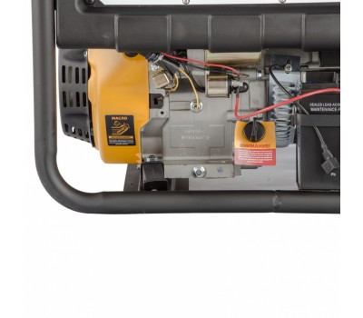 Генератор бензиновый PS 80 EA, 8.0 кВт, 230 В, 25 л, коннектор автоматики, электростартер Denzel