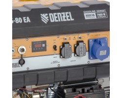 Генератор бензиновый PS 80 EA, 8.0 кВт, 230 В, 25 л, коннектор автоматики, электростартер Denzel-foto4