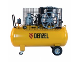 Компрессор воздушный, ременный привод BCI4000-T/200, 4.0 кВт, 200 литров, 690 л/мин Denzel-foto5