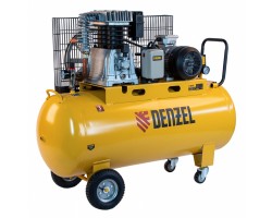 Компрессор воздушный, ременный привод BCI4000-T/200, 4.0 кВт, 200 литров, 690 л/мин Denzel