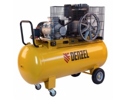 Компрессор воздушный, ременный привод BCI4000-T/200, 4.0 кВт, 200 литров, 690 л/мин Denzel-foto2