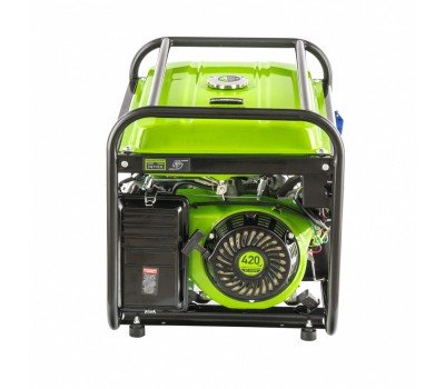 Генератор бензиновый БС-6500Э, 5.5 кВт, 230В, четырехтактный, 25 л, электростартер Сибртех