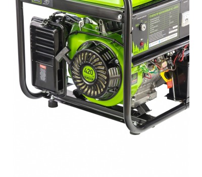 Генератор бензиновый БС-6500Э, 5.5 кВт, 230В, четырехтактный, 25 л, электростартер Сибртех