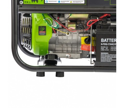 Генератор бензиновый БС-6500Э, 5.5 кВт, 230В, четырехтактный, 25 л, электростартер Сибртех