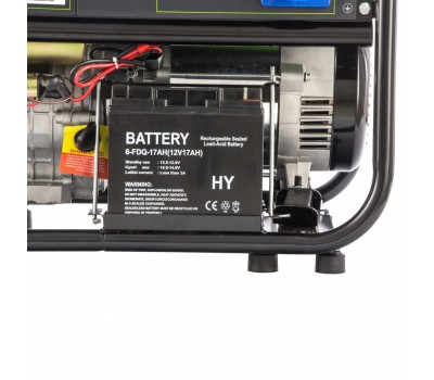 Генератор бензиновый БС-6500Э, 5.5 кВт, 230В, четырехтактный, 25 л, электростартер Сибртех