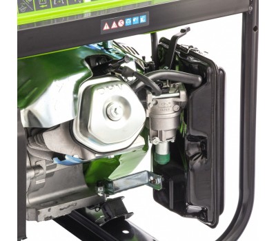 Генератор бензиновый БС-6500Э, 5.5 кВт, 230В, четырехтактный, 25 л, электростартер Сибртех