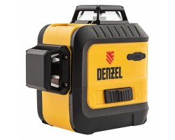 Лазерный уровень мультипризменный LX 360-3 Red, 30 м, 635 нм, аккумулятор Li 2800 мАч, резьба 5/8 Denzel