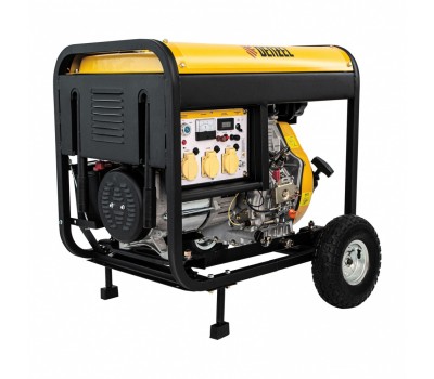 Генератор дизельный DD6300Е, 5.0 кВт, 220 В/50 Гц, 15 л, электростартер Denzel