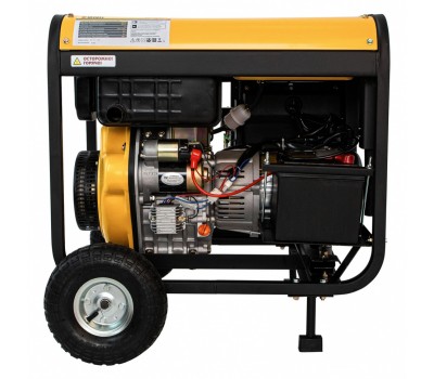 Генератор дизельный DD6300Е, 5.0 кВт, 220 В/50 Гц, 15 л, электростартер Denzel