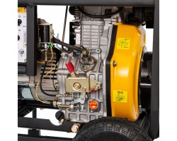 Генератор дизельный DD6300Е, 5.0 кВт, 220 В/50 Гц, 15 л, электростартер Denzel-foto9