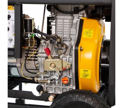 Генератор дизельный DD6300Е, 5.0 кВт, 220 В/50 Гц, 15 л, электростартер Denzel