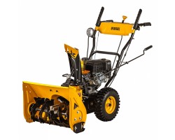 Бензиновая снегоуборочная машина SB 560 LP, 212 cc, электростартер, фара Denzel
