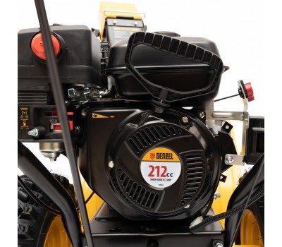 Бензиновая снегоуборочная машина SB 560 LP, 212 cc, электростартер, фара Denzel