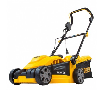 Газонокосилка электрическая GM-1600, 1600 Вт, ширина 36 см, 3 уровя, травосборник 35 л. Denzel