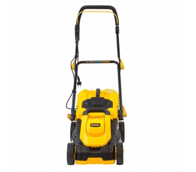 Газонокосилка электрическая GM-1600, 1600 Вт, ширина 36 см, 3 уровя, травосборник 35 л. Denzel