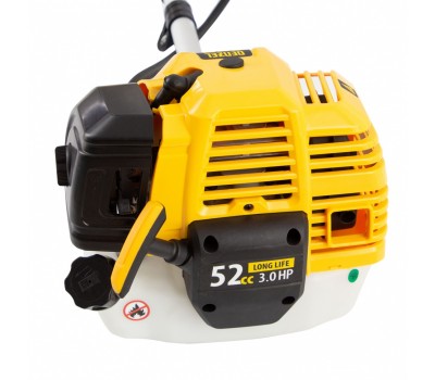 Триммер бензиновый DT 52S, 52 см3, 3 л. с, разъемная штанга, состоит из 2 частей Denzel