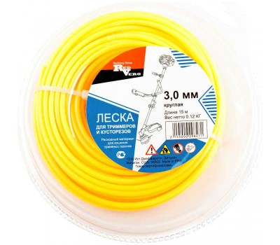 Леска для триммера RedVerg d 3,0мм (15м) круглая