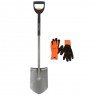 Лопата садовая телескопическая +перчатки Fiskars