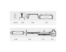 Подмости Алюмет 3*6*3 алюминиевые (SM 363)-foto2