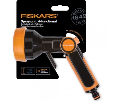 Пистолет-распылитель FISKARS регулируемый с 4 функциями MULTI