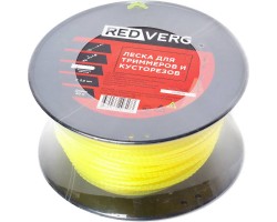 Леска для триммера RedVerg d 3,0мм (60м) квадратная зубчатая