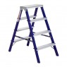 Стремянка Алюмет 4 ступени двухсторонняя стальная