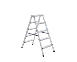 Стремянка Алюмет 5 ступеней двухсторонняя алюминиевая