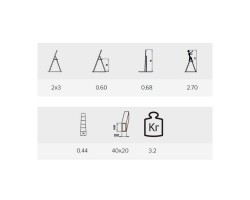 Стремянка Алюмет 3 ступени стальная двухсторонняя-foto2