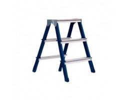 Стремянка Алюмет 3 ступени стальная двухсторонняя