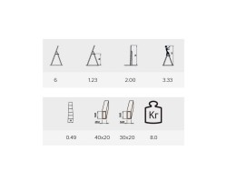 Стремянка Алюмет 6 ступеней стальная оцинкованная-foto2