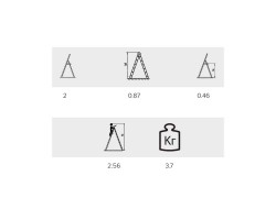 Стремянка Алюмет 2 ступени (МК802С)-foto2