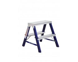 Стремянка Алюмет 2 ступени стальная двухсторонняя
