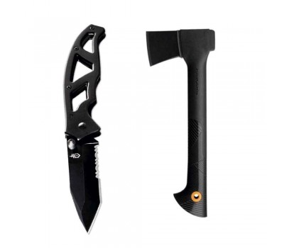 Набор FISKARS топор плотницкий малый+складной нож Paraframe