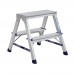 Стремянка Алюмет 2 ступени двусторонняя алюминиевая (7202)