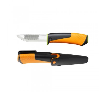 Нож FISKARS универсальный с точилкой