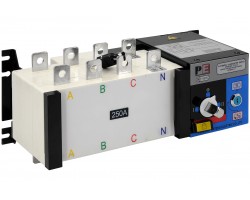 Реверсивный рубильник АВР (устройство автоматического ввода резерва) SHIQ5-250 4P-foto3