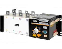 Реверсивный рубильник АВР (устройство автоматического ввода резерва) SHIQ5-250 4P