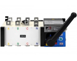 Реверсивный рубильник АВР (устройство автоматического ввода резерва) SHIQ5-250 4P-foto2