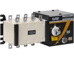 Реверсивный рубильник АВР (устройство автоматического ввода резерва) SHIQ5-100A 4P-foto3