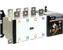 Реверсивный рубильник АВР (устройство автоматического ввода резерва) SHIQ5-630 4P-foto3