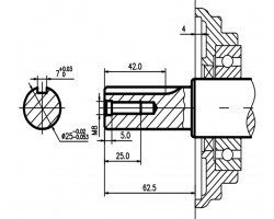 Двигатель бензиновый G 420/190FE (S-тип, вал под шпонку ? 25мм) - K2-foto3