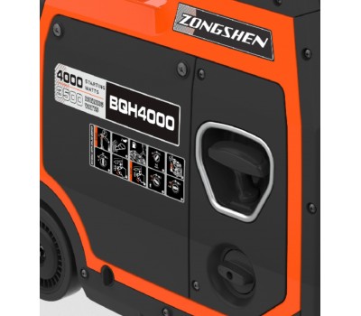 Бензиновый генератор инверторный Zongshen BQH 4000 E электростартер