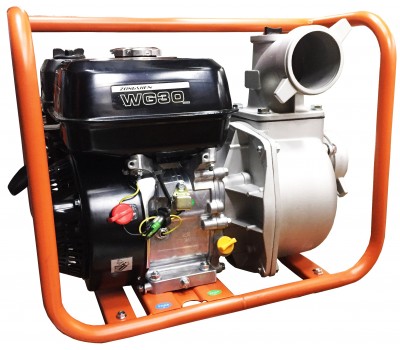 Бензиновая мотопомпа для воды средней загрязненности Zongshen WG 30