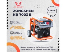 Бензиновый генератор Zongshen KB 7003 E