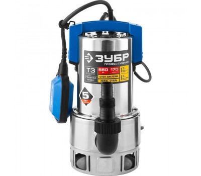 Насос дренажный Зубр НПГ-Т3-550-С серия ПРОФЕССИОНАЛ
