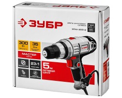 Дрель-шуруповерт сетевая Зубр ЗСШ-300-2 серия МАСТЕР-foto5